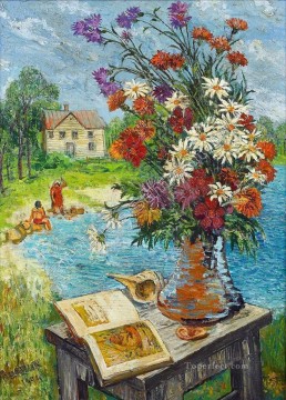 my idol long island 1944 modern decor flowers Oil Paintings